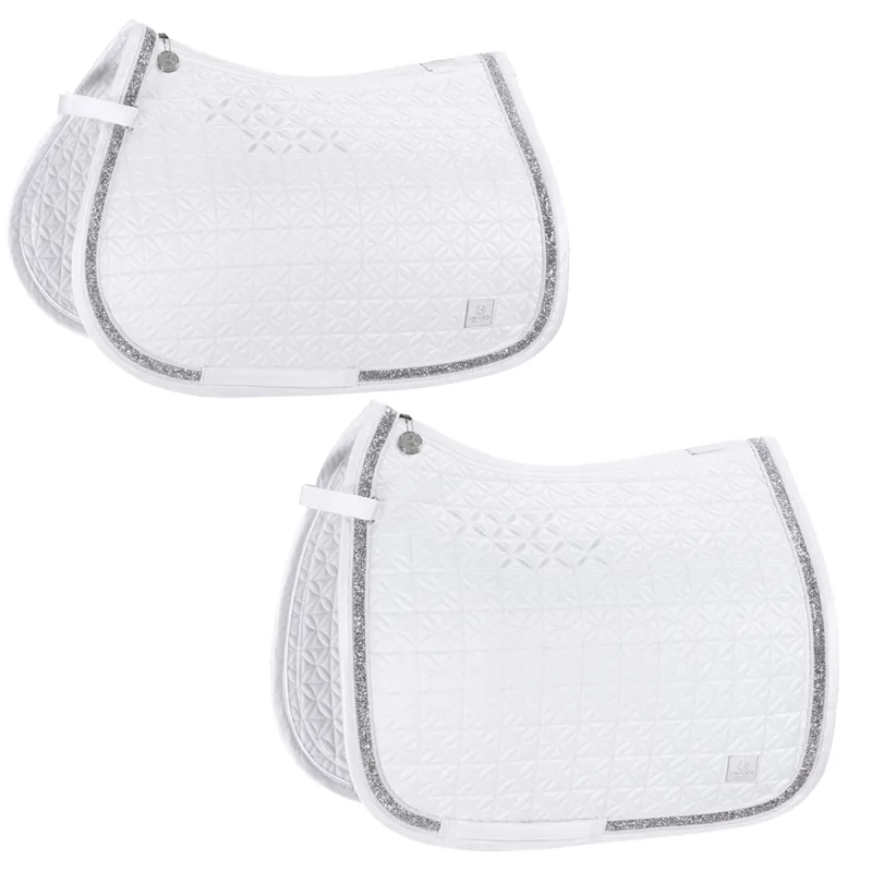 Eskadron Mattgloss Jewel Saddlecloth Platinum Pure SS23 - White